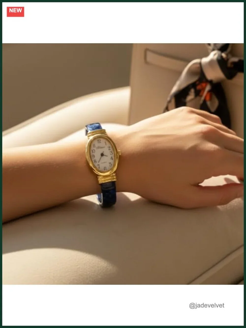 Acrylic Cuff Bangle Watch Alloy Case Analog Quartz Women's Bracelet